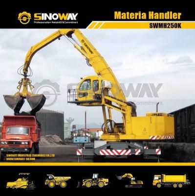 China Wheel Material Handling Excavator with Hydraulic Cab Elevation