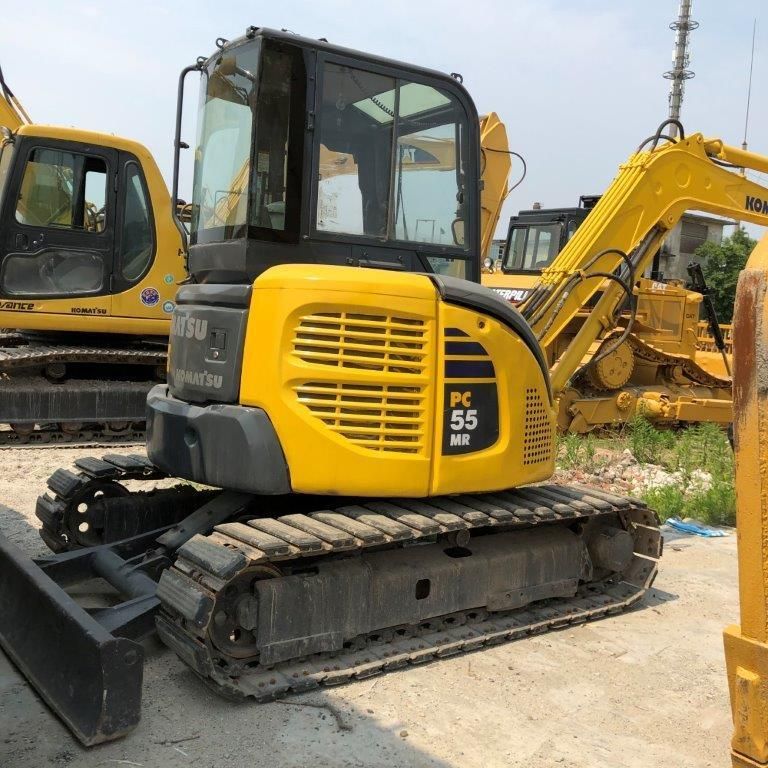 Used Komatsu PC18/PC20/PC30/PC35/PC55/PC56/PC60/PC70 Crawler Excavator with Hydraulic Breaker Line and Hammer in Good Condition
