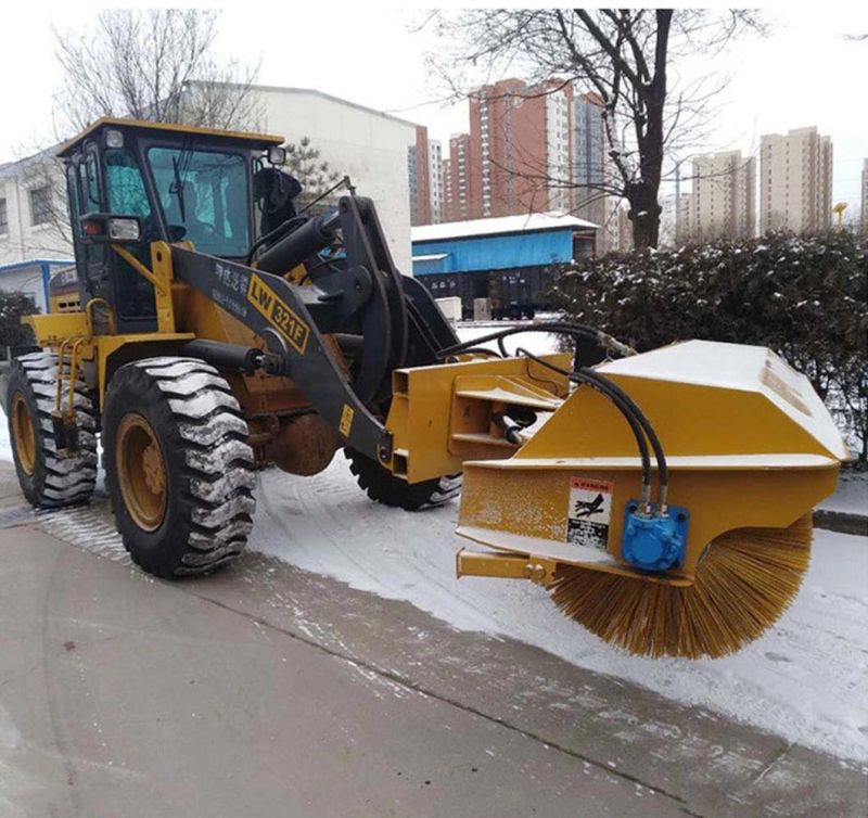 3t Wheel Loader Sweeper Angle Broom for Backhoe Loader