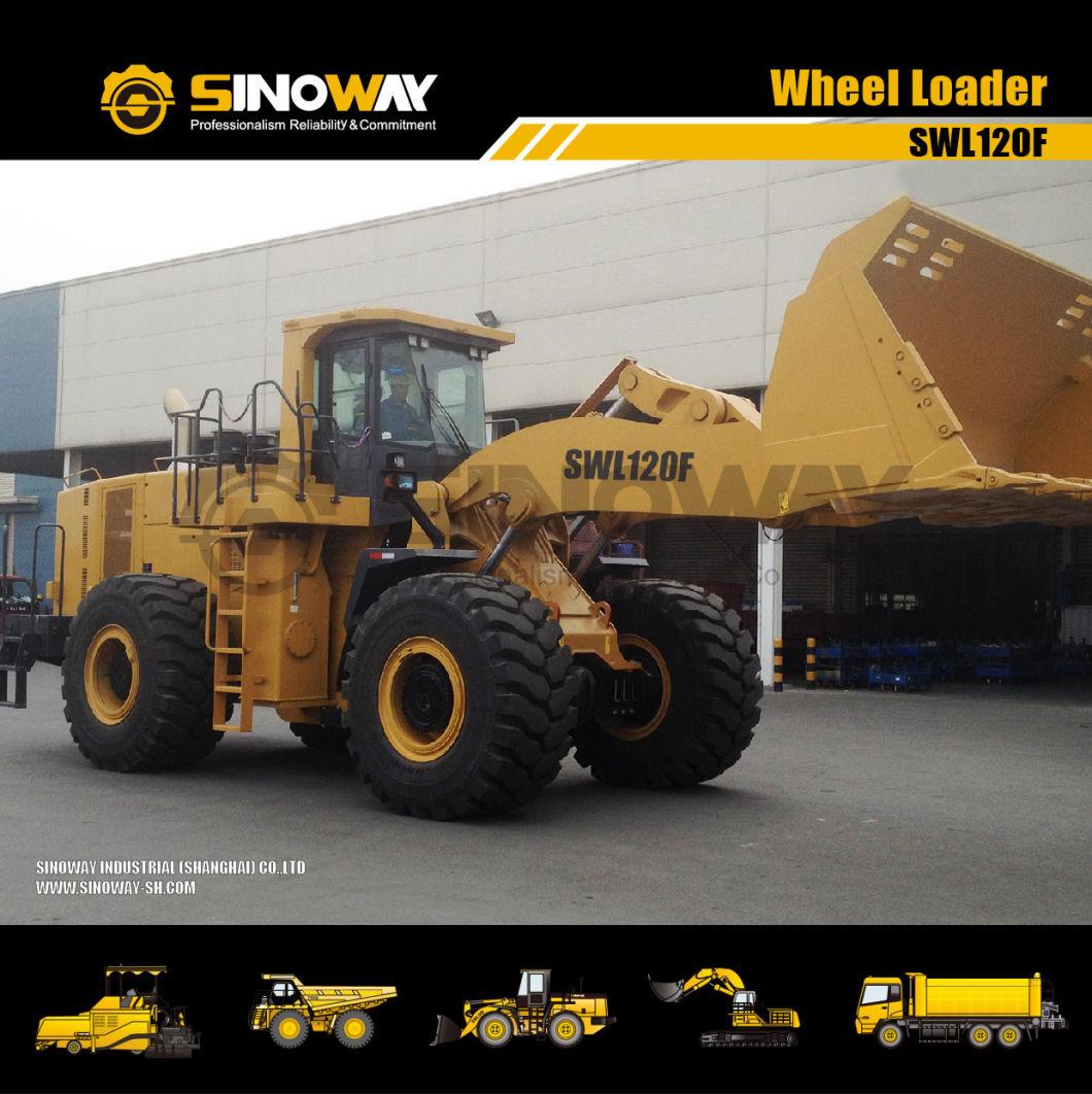 12 Ton Front End Wheel Loader with 6.0 Cbm Shovel Bucket