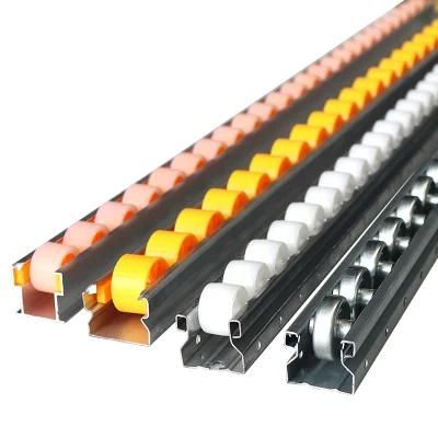 Aluminum Roller Track with Flanged Rollers
