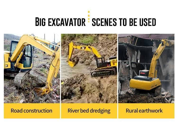 Heavy Bucket Capacity 1.8 Cbm Large Hydraulic Crawler Excavators with CE