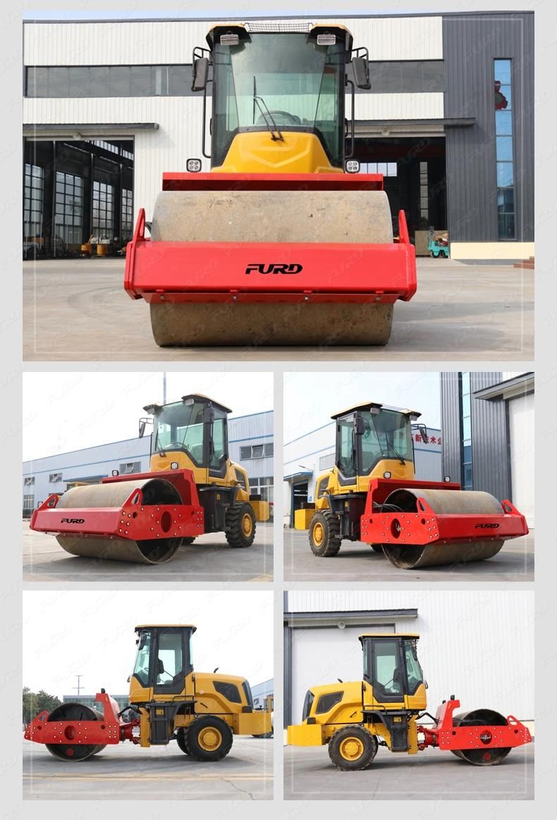 7 Ton Asphalt Road Rollers Diesel Engine Ride on Road Roller Single Drum Road Roller Fyl-D208