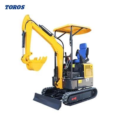 Hot Sale Hydraulic Crawler Mini Digging Machine 1000kg Mini Excavator