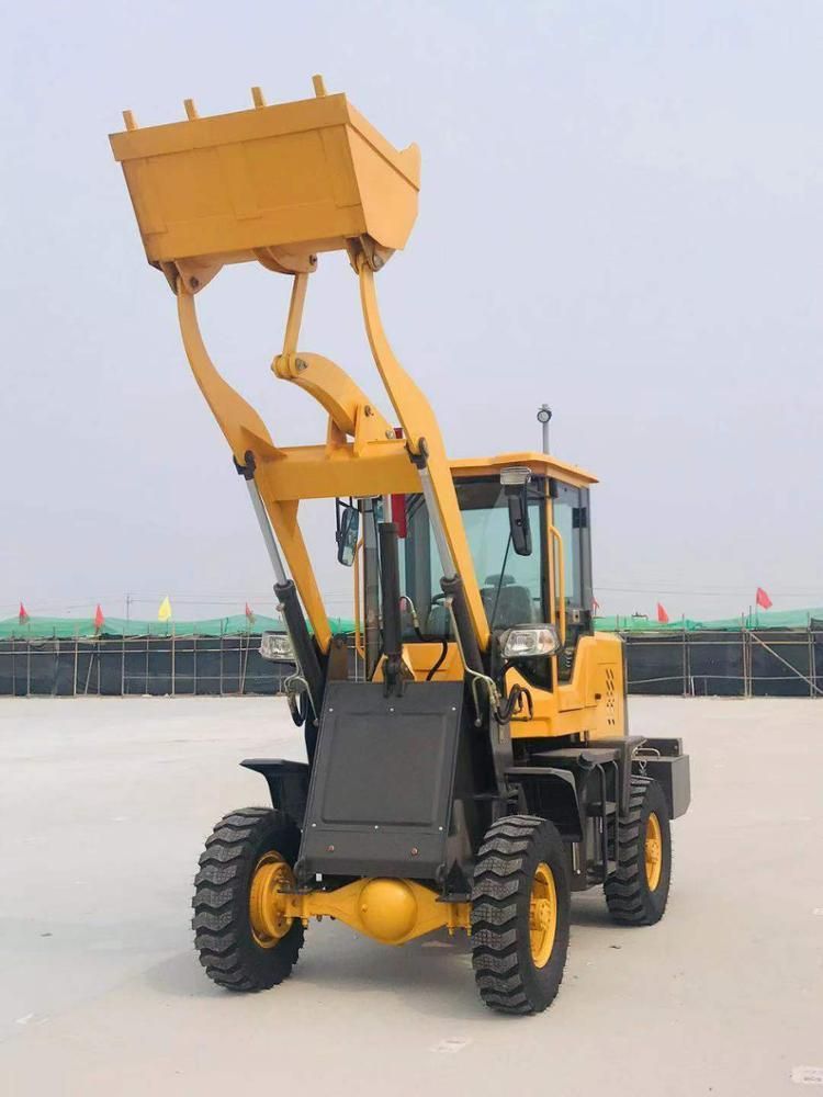 Shandong Dingyuan Factory 0.7m3 1500kg Mini Small Wheel Loader Zl18