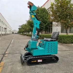 Wholesale New Hydraulic Electric Small Mini Wheel Crawler Bagger Digger 1 Ton Mini Excavators for Sale Prices