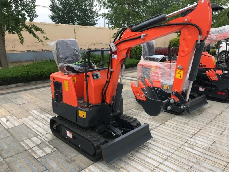 China Mini/Small Digger 1 Ton Excavator with Rubber Track