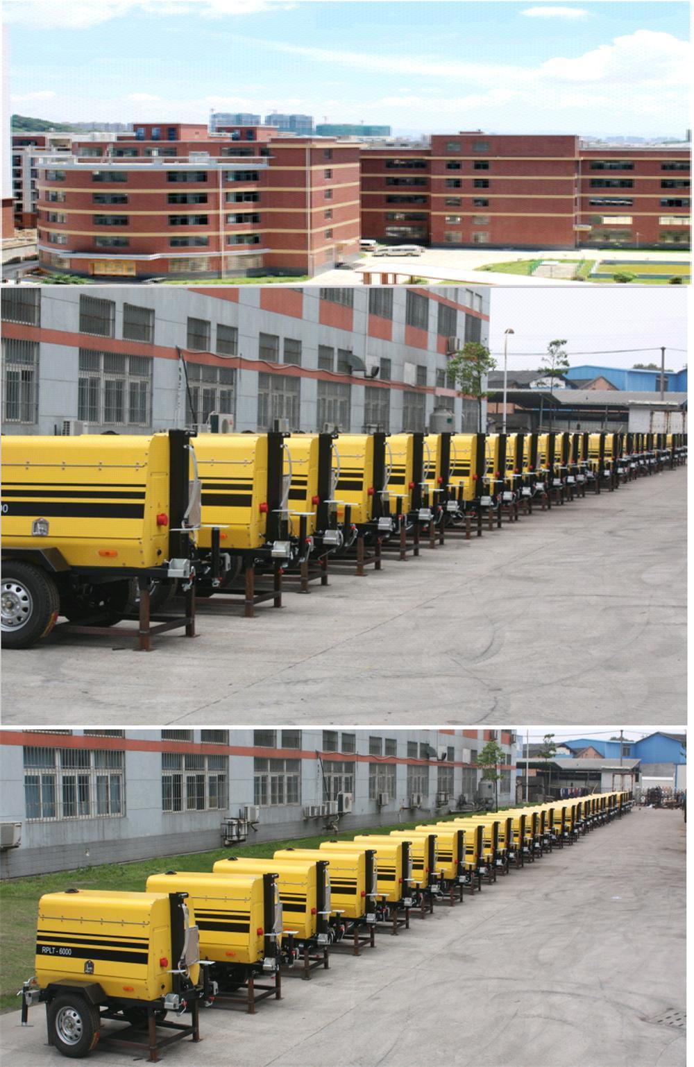 Auxiliary Power Supply Mobile Diesel Generator Light Power