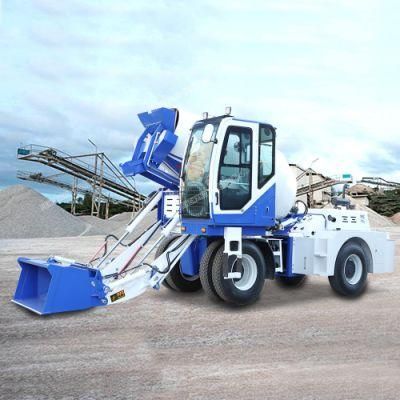 Concrete Mixer Truck Mounted Drum Mixer Self Mixing