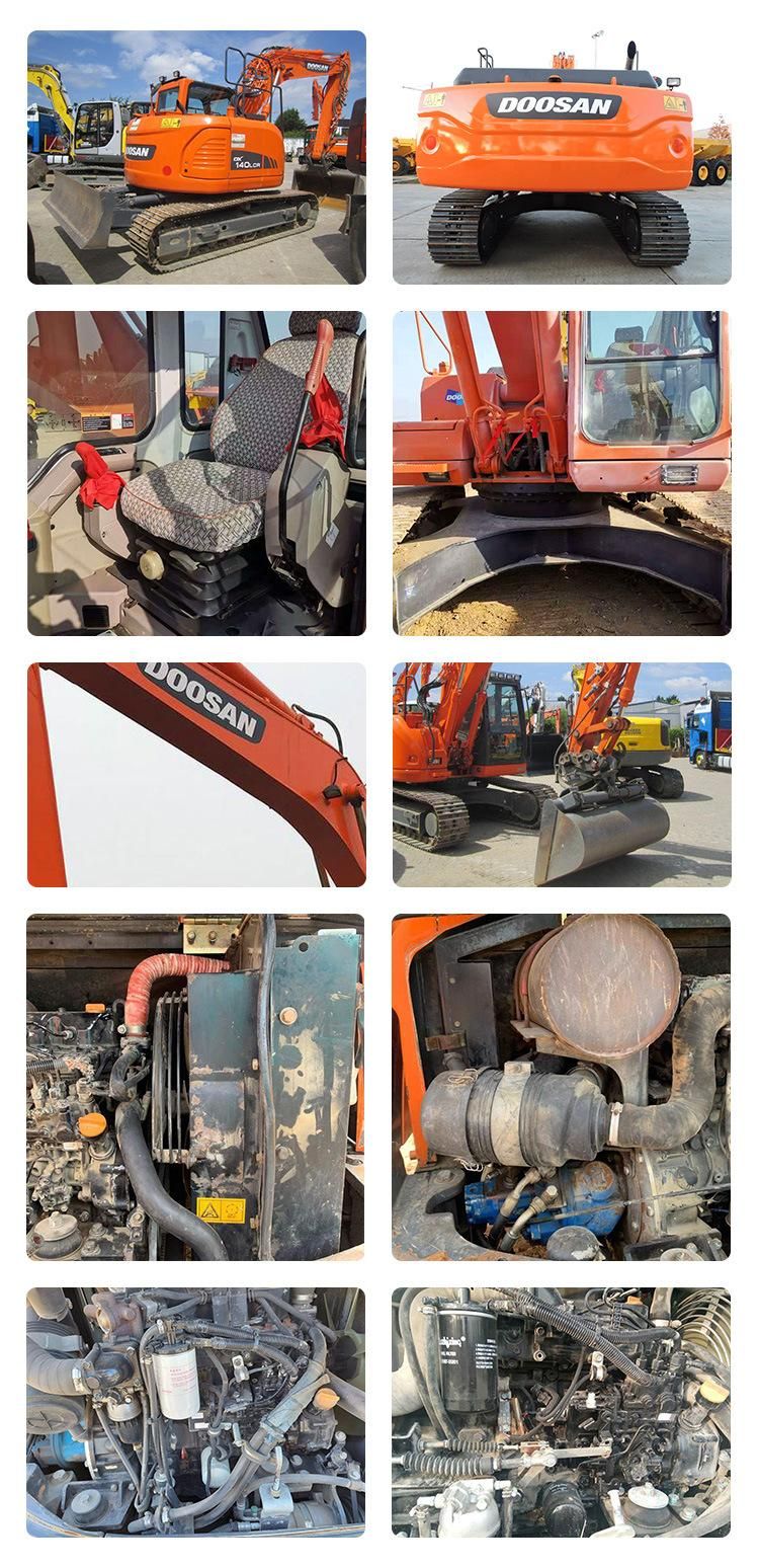 Second-Hand Doosan Diggers Excavators Used Crawler Excavator Construction Machines for Sale