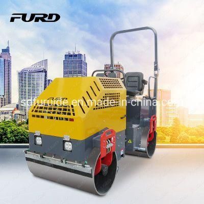 Double Drum Ride on Vibratory Roller Small Roller Vibratory Compactor Fyl-1000