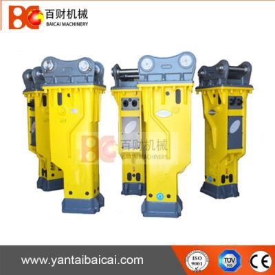 Yantai Baicai 1550kg 135mm Chisel Box Type Hydraulic Rock Hammer Breaker for Excavator