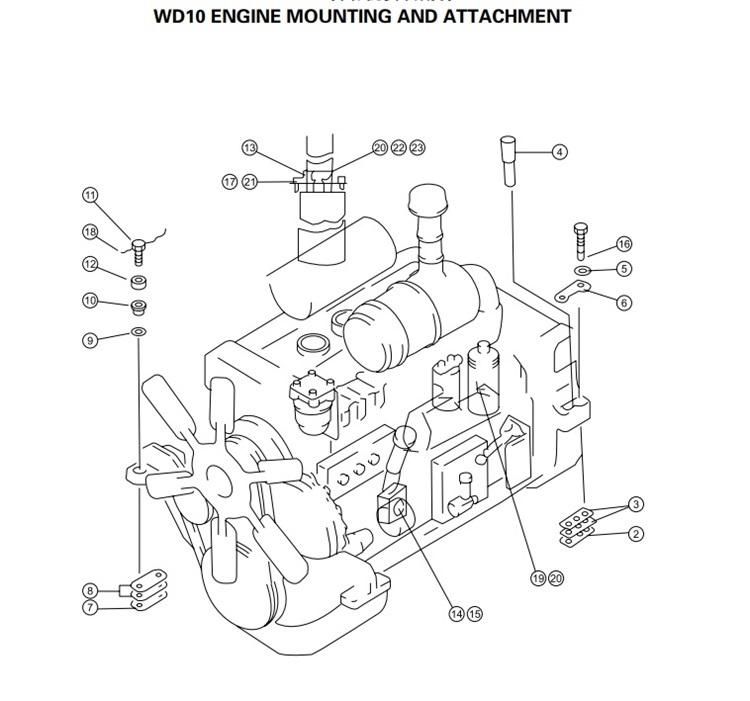 Genuine Shantui Bulldozers Spare Parts for SD13 SD16 SD22 SD23 SD32 SD42