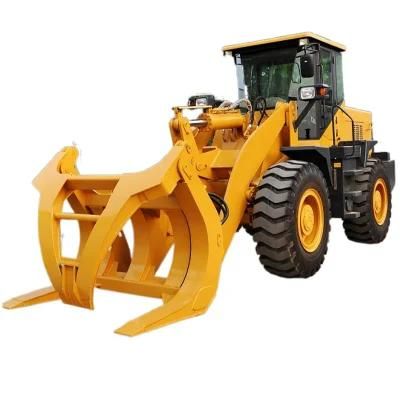 CE Approved 3t Wheel Loader with Log Grabber