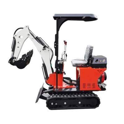 Chinese Diesel Mini Small Excavator Digger 1 Ton Price with Thumb Bucket for Sale CE EPA Euro