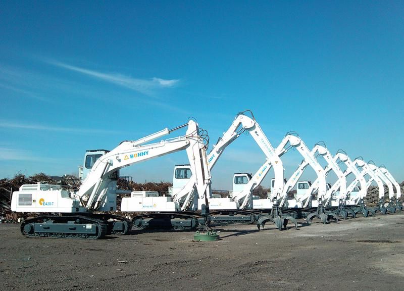 China Wzy48-8c Bonny 48 Ton Hydraulic Material Handler with Scrap Metal Shears