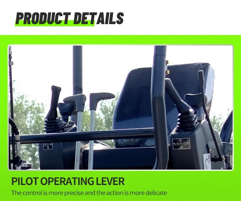 Rated Power 1.2 Ton Excavator Small Bare Weight Mini Excavator 1 Ton Working Good Traction China Produced