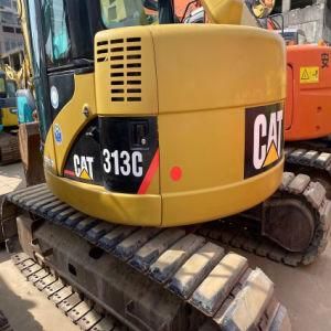 Internal Combustion Drive Minitype Backacting Shovel Crawler Excavator Used CAT313C, Good Condition