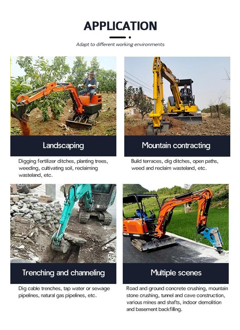 New Design PC10 1 Ton Mini Excavator Digger