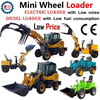 Electric Mini Wheel Loader Diesel Front End Loader for Sale