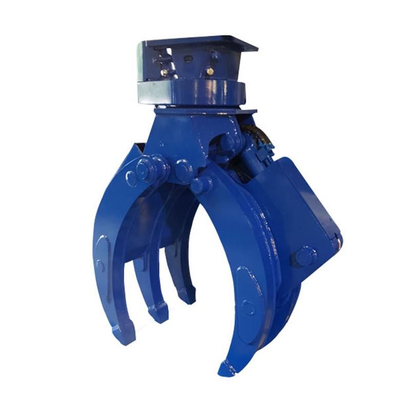 Excavator Hydraulic Gripper for 360 Rotary Rapple Wood Grapple Bucket