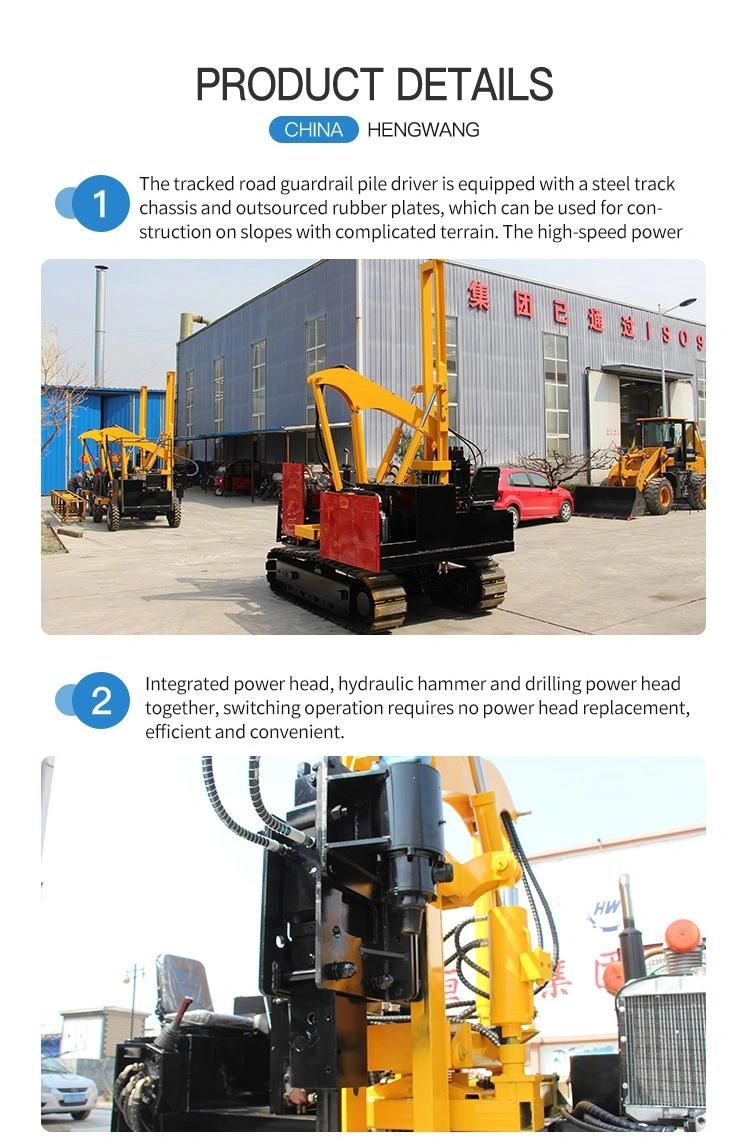 Guardrail Pile Driving Machine Hydraulic Pile Driver Price