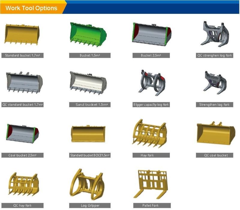 S. E. M Wheel Loader 3ton 636D Hydraulic Front Wheel Loader Price