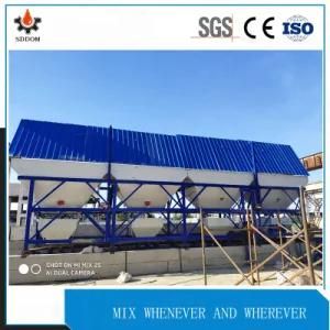 Small Concrete Mixing Plant with Twin Shaft Concrete Mixer