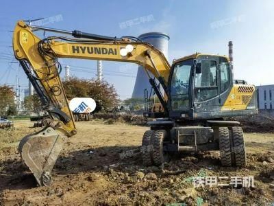 Used Mini Medium Backhoe Excavator Hyundai R150wvsn Construction Machine Second-Hand
