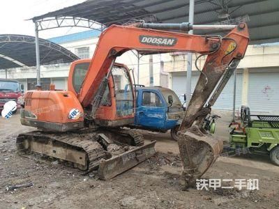 Used Mini Medium Backhoe Excavator Doosan DX75-9C Construction Machine Second-Hand