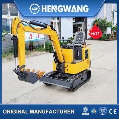 High Economic Benefits 1ton Rubber Crawler Excavator Use in Garden Narrow Space