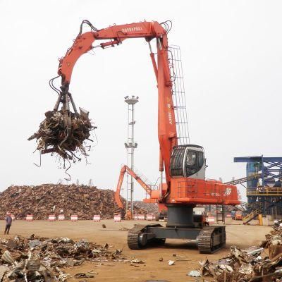 China Wzyd55-8c Bonny 55 Ton Hydraulic Material Handler with Orange-Peel Grapple