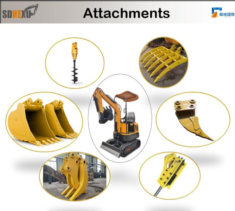 1ton 1.6ton 2ton 2.2ton Cheap Small Excavators for Sale Mini Excavators CE EPA China Cheap Price New Crawler Small Hydraulic Micro Mini Excavator Digger 5% off