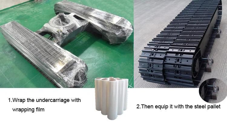 Crawler Undercarriage Track Chain with Track Shoe 8ton 10ton 20ton 40ton Factory Supplying with High Quality