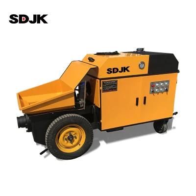 New Arrival Concrete Mixer Pump Inclined Small Portable Concrete Pump