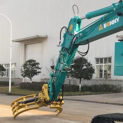 Bonny New Wzy28-8c 28 Ton Hydraulic Material Handler with Rotational Fork Type Grab Made in China
