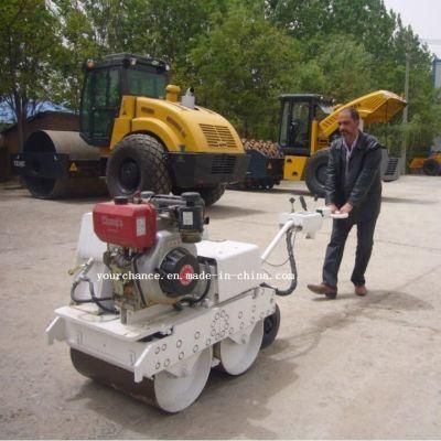 Brazil Hot Sale Mini Compactor Ltc08h 0.8 Ton Walking Behind Double Drums Hydraulic Vibratory Mini Road Roller Made in China