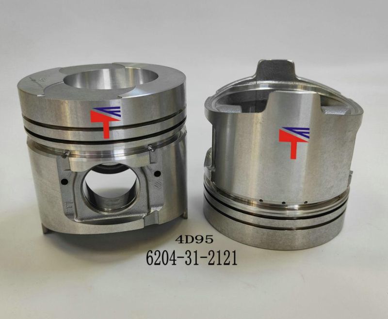 High-Performance Diesel Engine Engineering Machinery Parts Piston 6204-31-2121 for Engine Parts 6D95L 4D95 Excavator Parts PC60-7 Generator Set