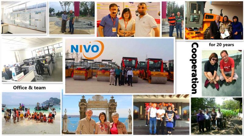 Nivo 3ton Yanmar Engine Vibration Capacity Double Drum Full Hydraulic Drive System Vibrating Asphalt Small Road Roller