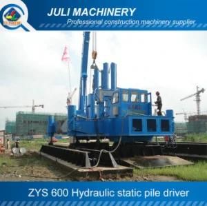 Zys600 Hydraulic Pile Driver, 600 Ton Hydraulic Static Pile Driver, Piling Driving Machine