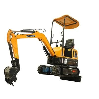 Chinese Travel Motor Walk Behind 1 Ton Mini Excavator for Garden