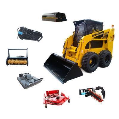 Chinese Ts100 Used Skid Steer Tracked Loader with Attachments