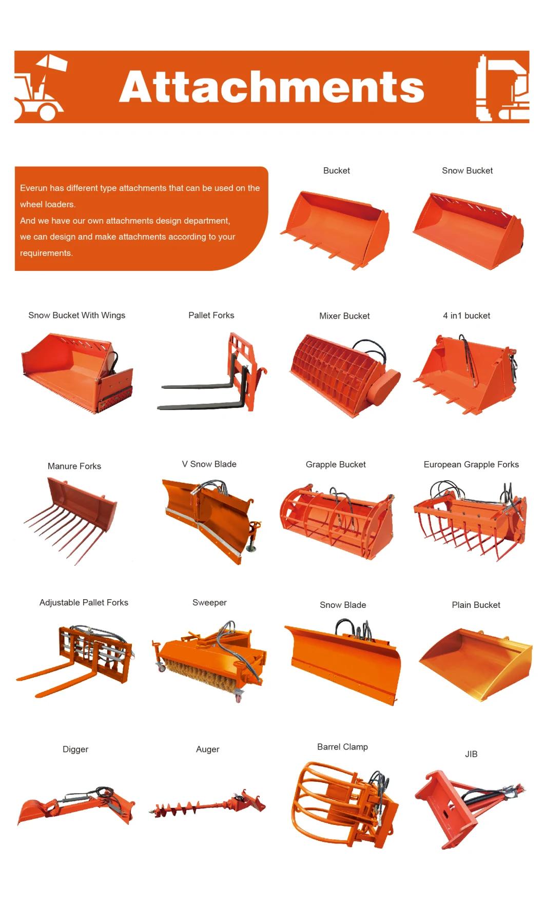 China Factory Price Everun CE Certified Articulated Compact Er1220 1.2ton Farm Bucket Shovel Construction Equipment Machinery Small Mini Wheel Loader for Sale