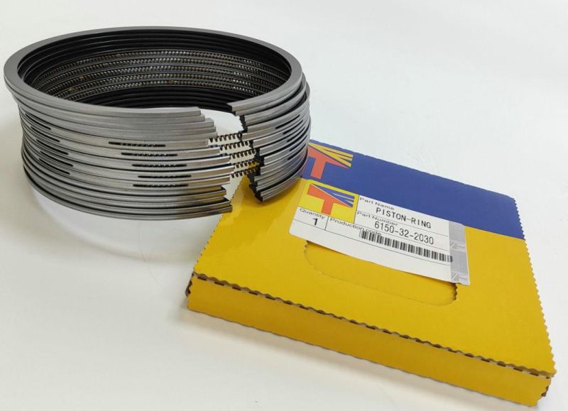 High Quality Diesel Engine Mechanical Parts Piston Ring 6150-32-2030 for Excavator Parts PC400-6 Wa470 Engine Parst S6d125 Generator Set
