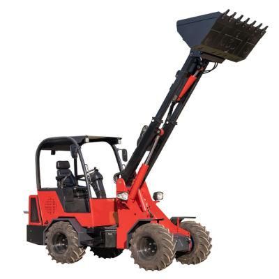 Small Cheap Price 1.5 Ton 1500kg New Canopy Wheel Loader with Shovel Bucket and Pallet Fork