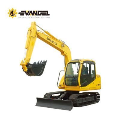 Shantui Small Tracked Type Excavator Se75W with Weichai Engine