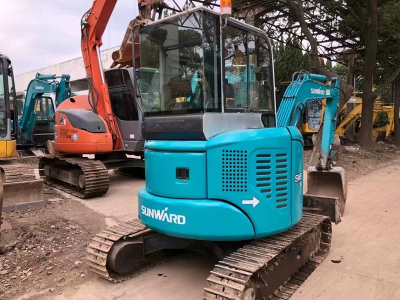 Sunward Swe35u Used Second Hand Crawler Excavator Caterpillar Hitachi 7ton Mini Excavators for Sale Swe50e Swe60e Swe80e Swe90e Swe100e Small Excavators Price