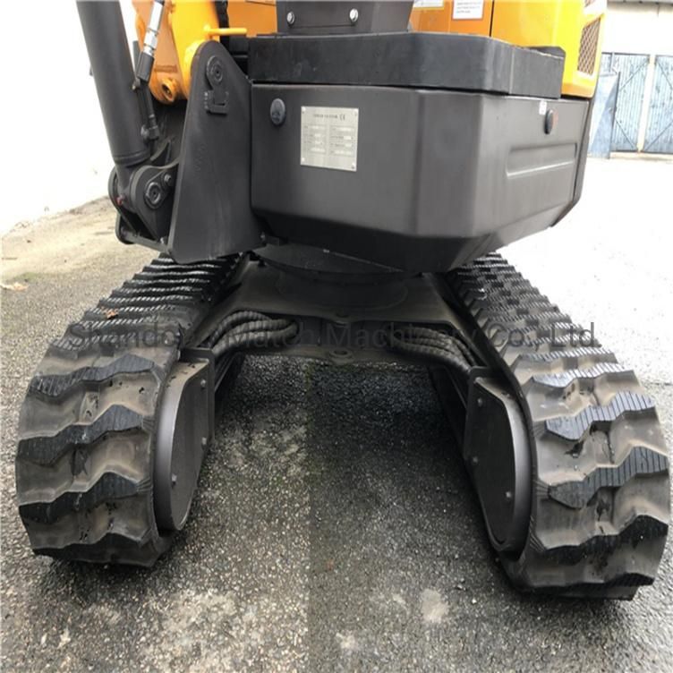 Hydraulic 1.7ton Mini Excavator Diesel Crawler Excavator with Rubber Track