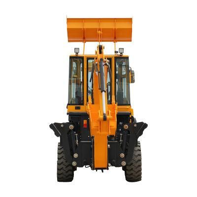 Mini Wheel Backhoe Loader 1.5t with Side490 Tractor Telescopic Front End Loader with TUV