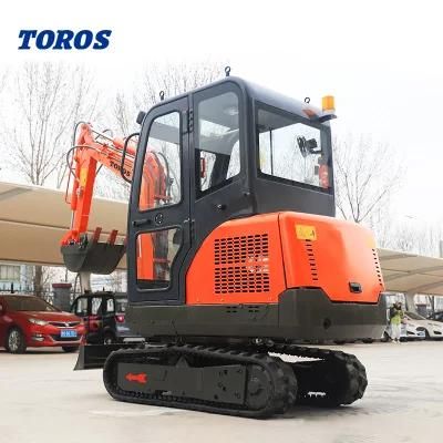 Free Shipping 1 2 Ton Mini Excavator Micro Mini Digger 1.5 Ton Small Hydraulic Crawler Excavator for Sale